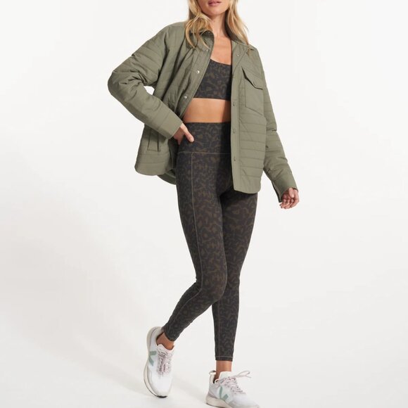 EUC Vuori Quilted Shirted Jacket - Green, Size XS/S - Picture 2 of 13